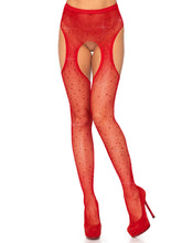 Load image into Gallery viewer, Garter style rhinestone red
