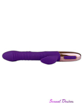 Cargar imagen en el visor de la galería, Thrusting rabbit multifunctional vibrator purple
